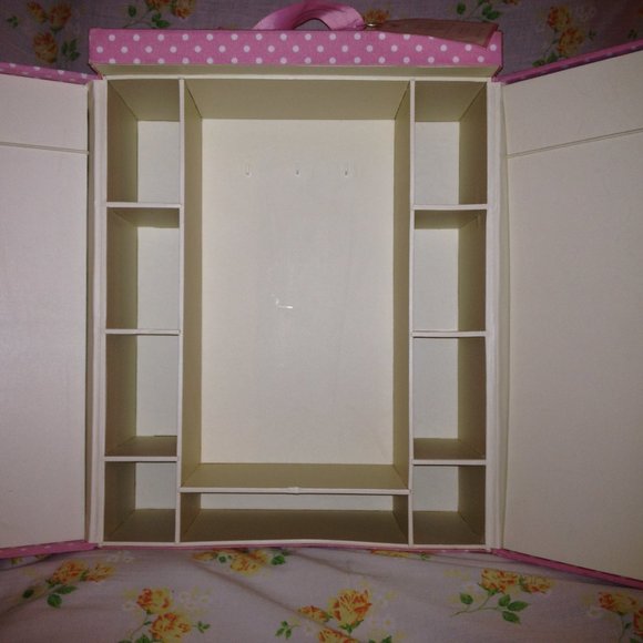 RARE NWT Pottery Barn Kids Pink Polka Dot Doll Carrying Case - Picture 2 of 3